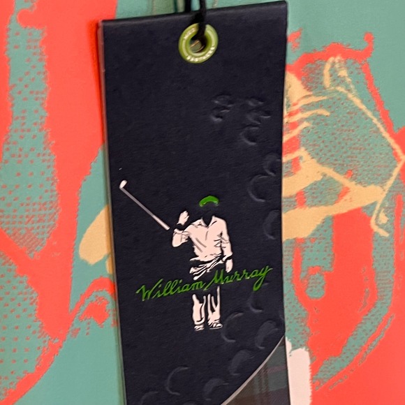 NWT William Murray Mens Happy Hands Club Golf‎ Polo Size Medium Stretch - Picture 8 of 8